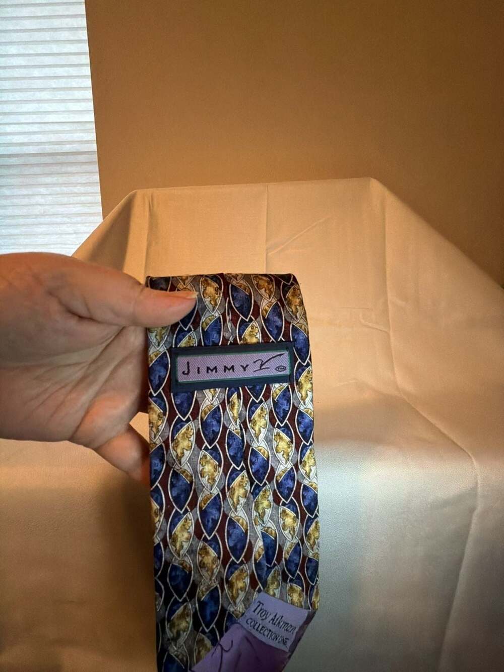 Jimmy V Troy Aikman Collection One Silk Necktie